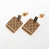 Серьга золото 585, общий вес - 1.46 г, чистый вес - 1.422 г