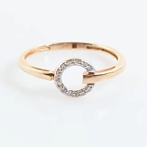 Кольцо золото 585, общий вес - 1.5 г, чистый вес - 1.467 г