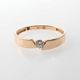 Кольцо золото 585, общий вес - 1.31 г, чистый вес - 0.76 г