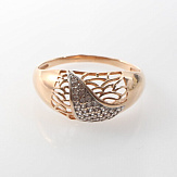 Кольцо золото 585, общий вес - 2.83 г, чистый вес - 2.43 г