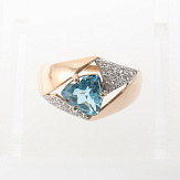 Кольцо золото 585, общий вес - 3.82 г, чистый вес - 2.964 г