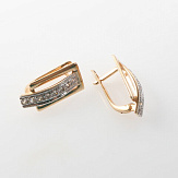 Серьга золото 585, общий вес - 1.35 г, чистый вес - 1.27 г